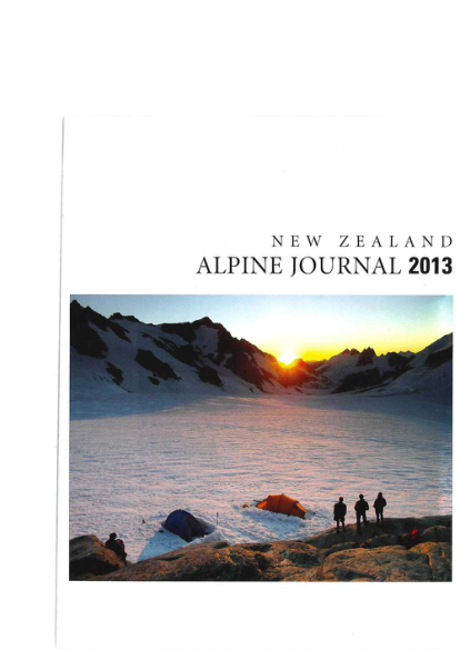 New Zealand Alpine Journal 2013 Vol 65 thumbnail
